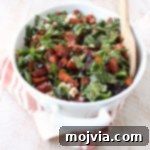 Chili Roasted Sweet Potato & Cranberry Salad, a perfect vegetarian holiday dish.