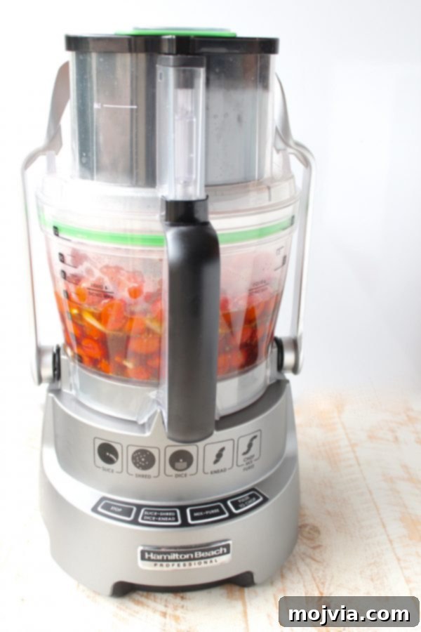 Fire-Kissed Tomato Bisque 6 roasted cherry tomatoes in a food processor