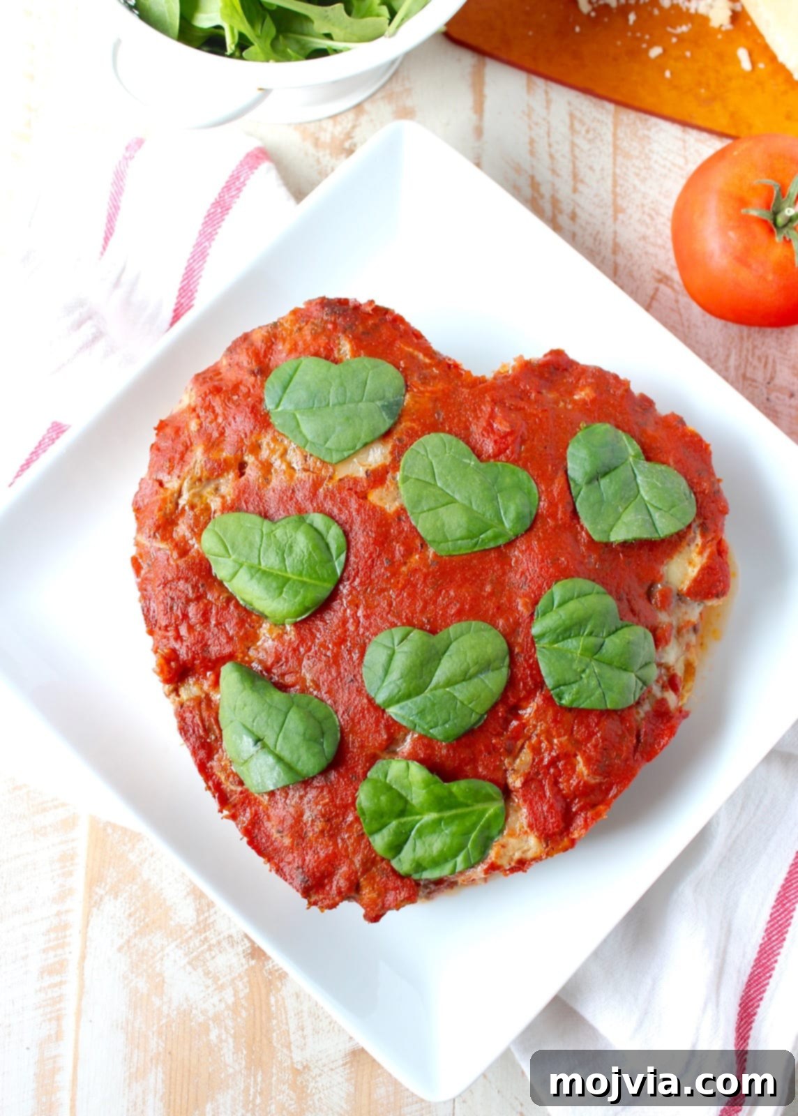Love Loaf 7 This Italian Meatloaf recipe is easy to make & so delicious! It can be made into a heart shape for Valentine's Day, or made anytime of the year using a traditional meatloaf pan!