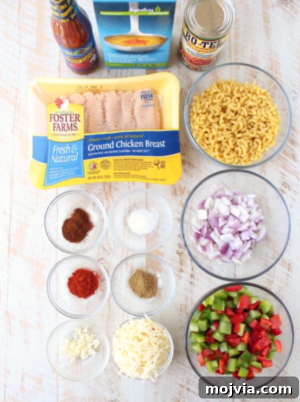 One Pot Chicken Fajita Pasta with vibrant bell peppers and tender chicken