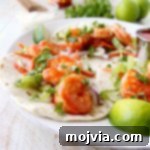 Bold Buffalo Shrimp Tacos 2 Buffalo Shrimp Tacos are an easy weeknight meal, made in just 15 minutes! They're also perfect for celebrating Taco Tuesday or Cinco De Mayo!