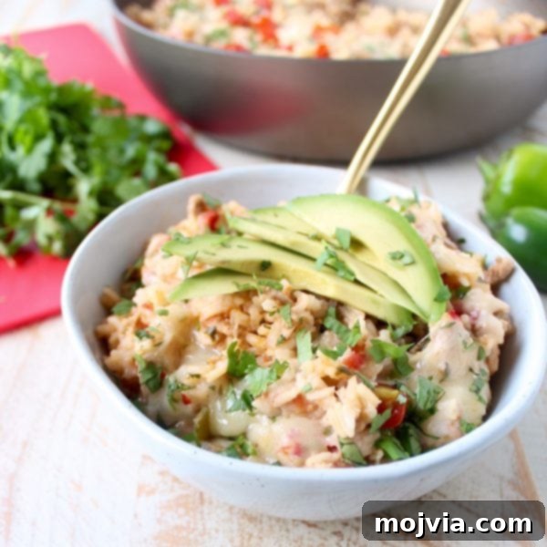 One Pan Zesty Turkey Taco Rice 2 Delicious One Pot Turkey Taco Rice Skillet combining ground turkey, rice, veggies, spices, and cheese for an easy weeknight dinner
