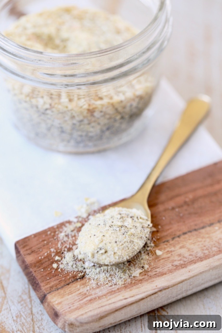 Classic French Onion Dip Mix 2 French Onion Dip Mix in Small Gold Spoon on Wood and Marble Cutting Board with Mason Jar