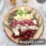 Christmas tree cheese and charcuterie board