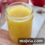 Fuji apple salad dressing in a mason jar