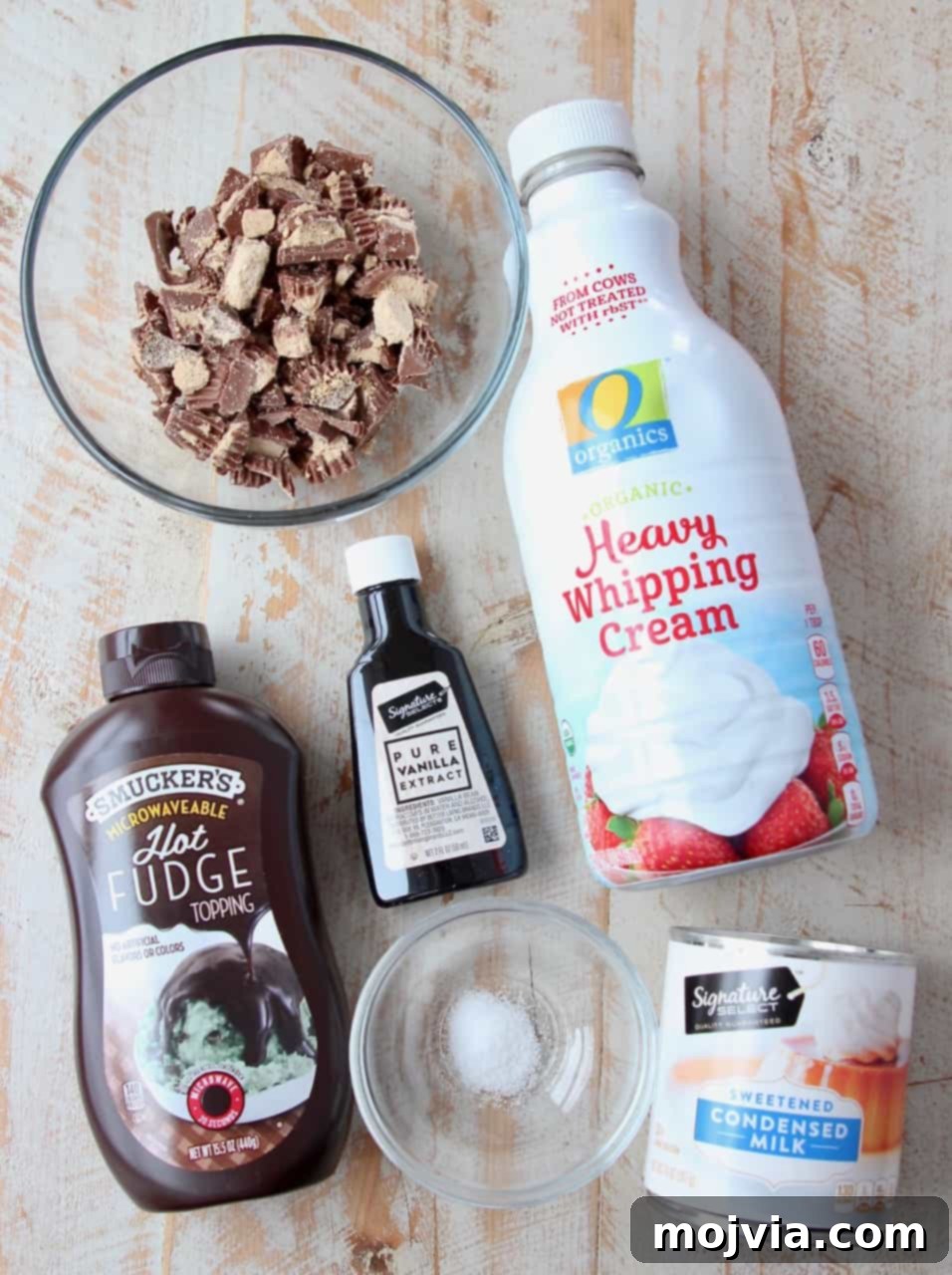 Decadent No-Churn Moose Tracks Delight 3 ingredients for homemade moose tracks ice cream