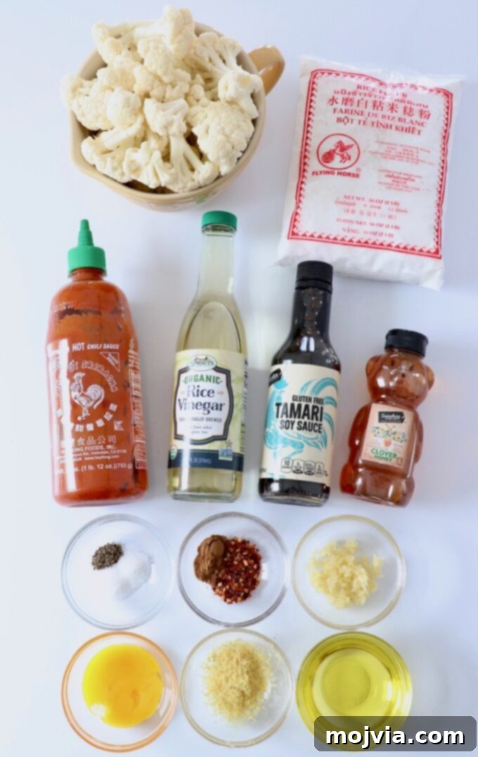 Spicy Tso Style Cauliflower Bites 3 ingredients for general tso cauliflower