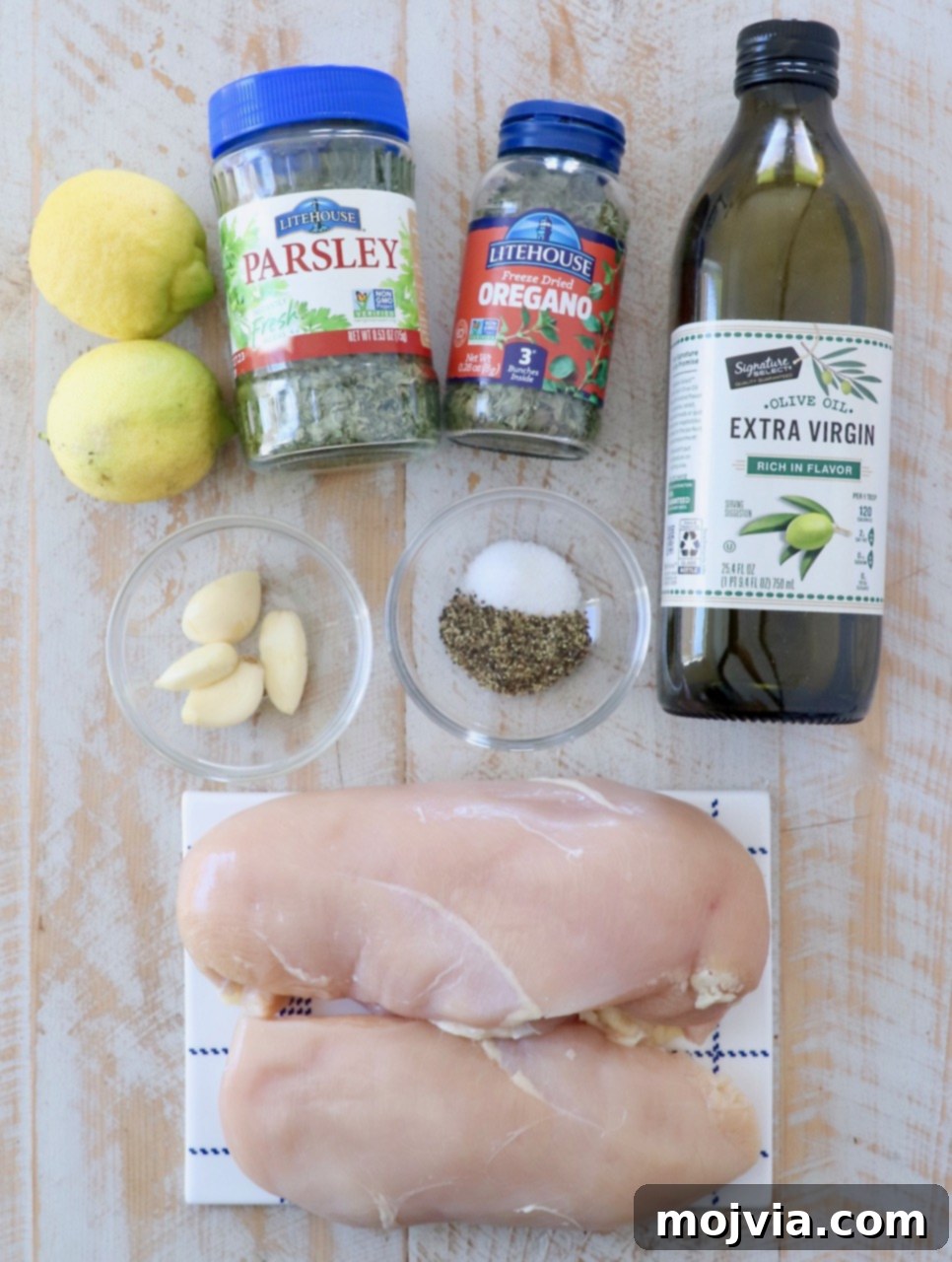 Greek Lemon Herb Chicken Marinade 3 ingredients for greek chicken marinade