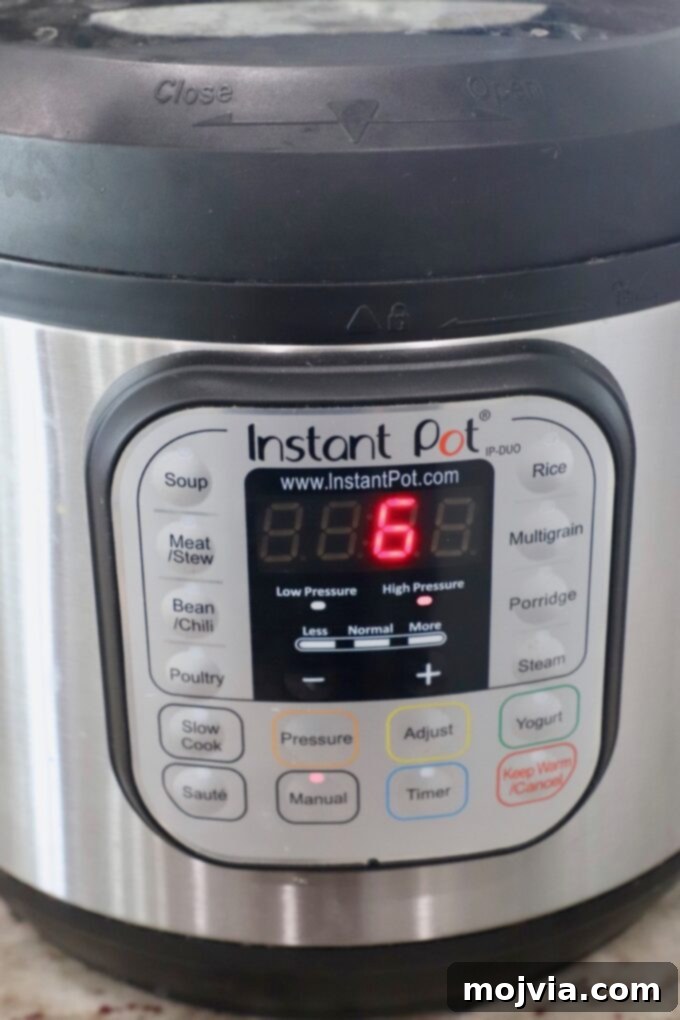 Quick & Creamy Instant Pot Risotto 8 insant pot with 6 minutes on the timer