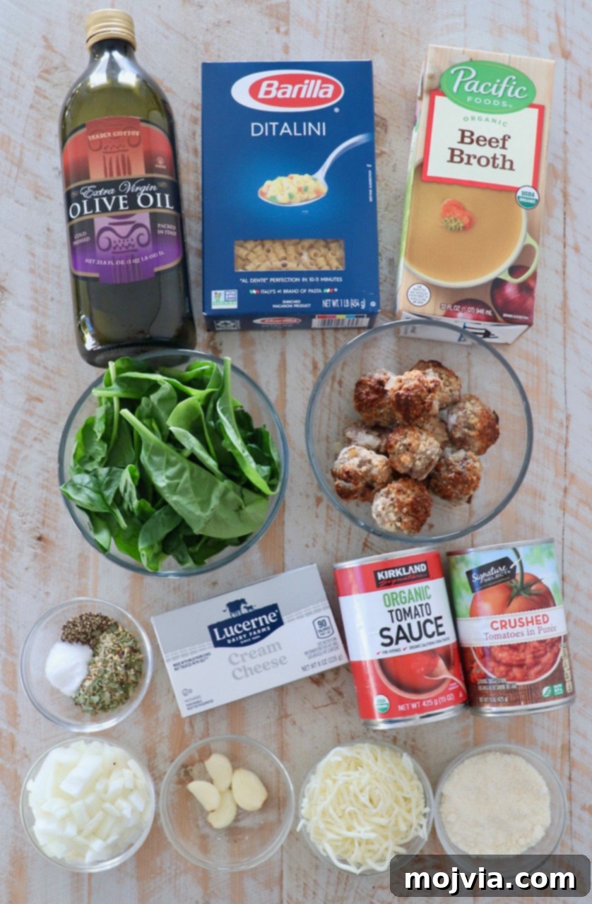 Ultimate Comfort Meatball Soup 3 ingredients for meatball soup