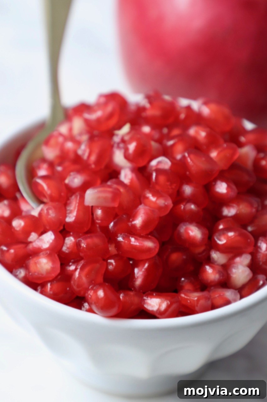 Pomegranate Secrets Revealed 7 bowl of pomegranate arils
