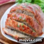 sliced meatloaf on plate