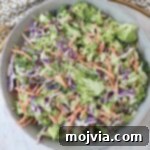 Broccoli Slaw in a bowl