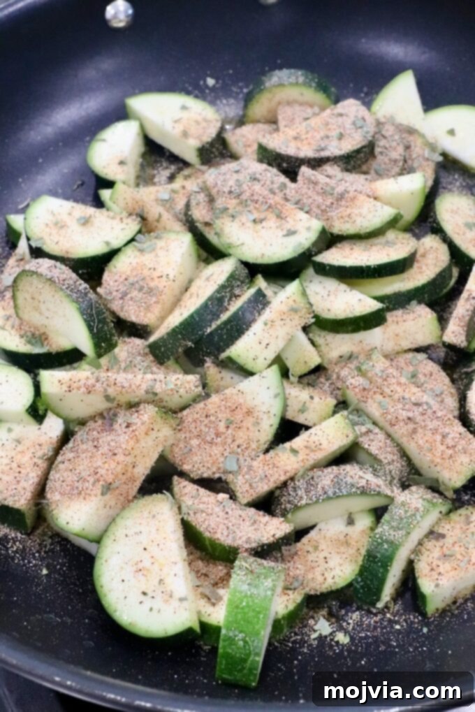 Mastering Zucchini: Your Essential Cooking Guide 9 seasoned zucchini in skillet