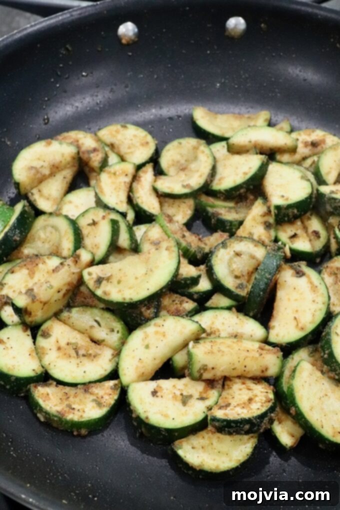 Mastering Zucchini: Your Essential Cooking Guide 10 cooked slices of zucchini in skillet