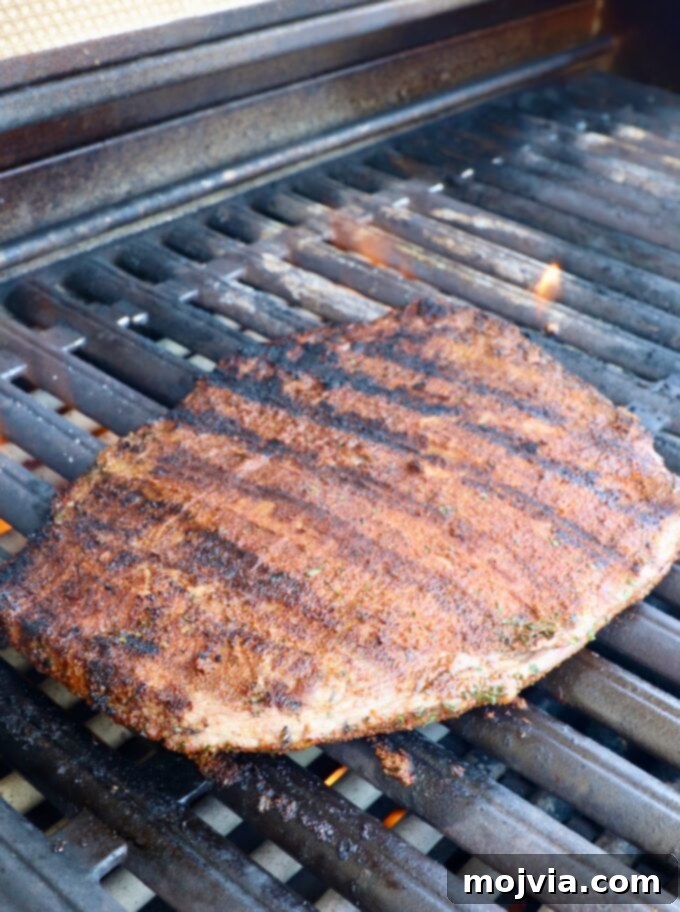 Crispy Beef Taquitos 5 grilled flank steak on grill