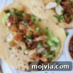 cauliflower taco on a plate