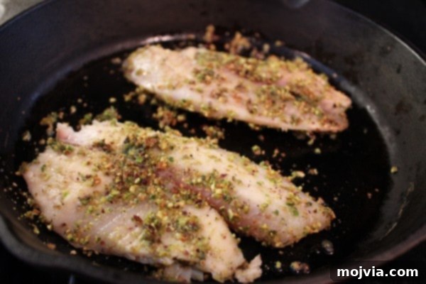Pistachio Crusted Cast Iron Skillet Tilapia Pistachio Crusted Cast Iron Skillet Tilapia