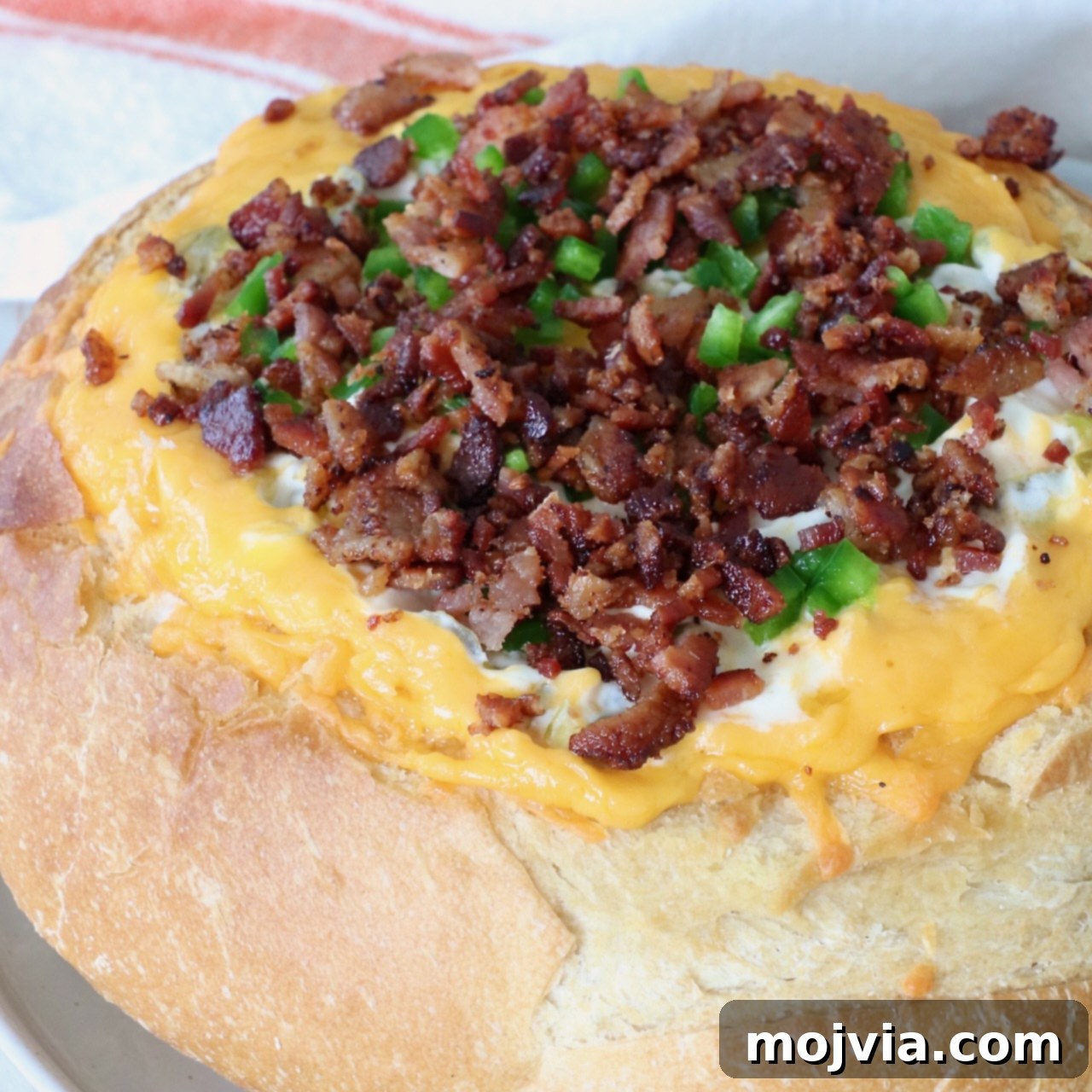 Jalapeno Cheese Bread Bowl