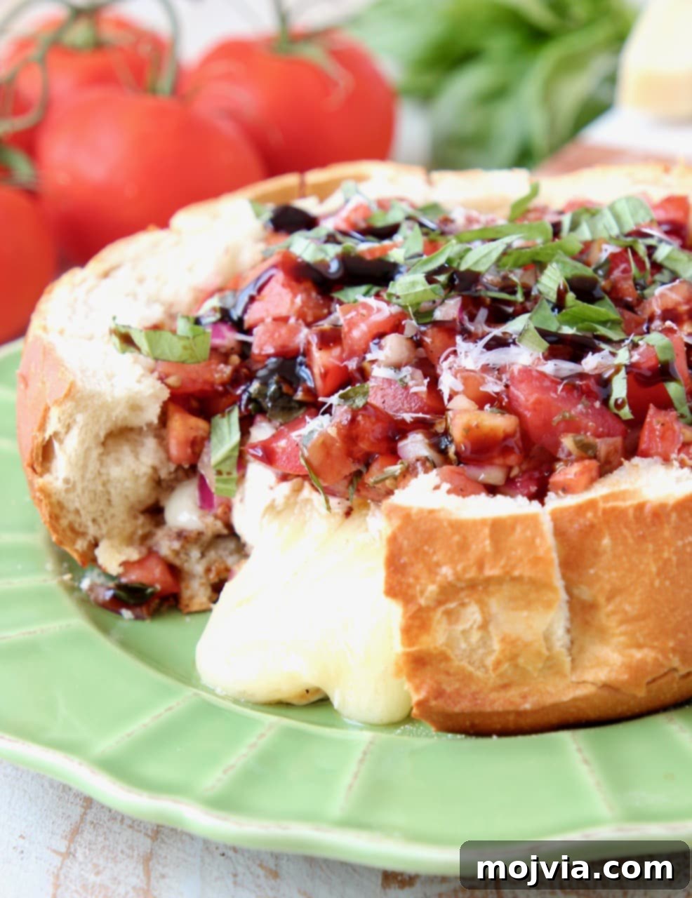 Bruschetta Baked Brie