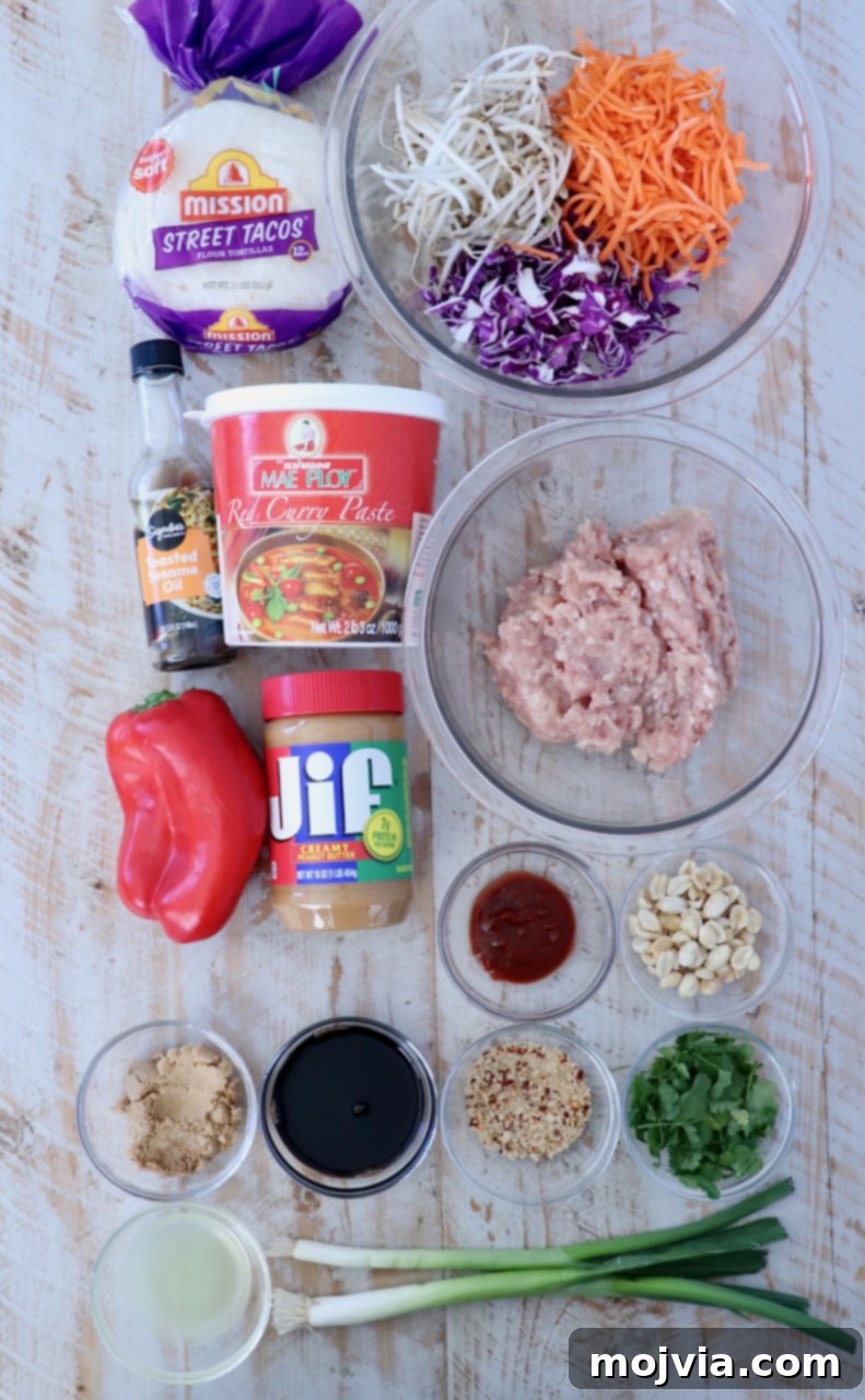 Pad Thai Tacos 3 Ingredients for Chicken Pad Thai Tacos