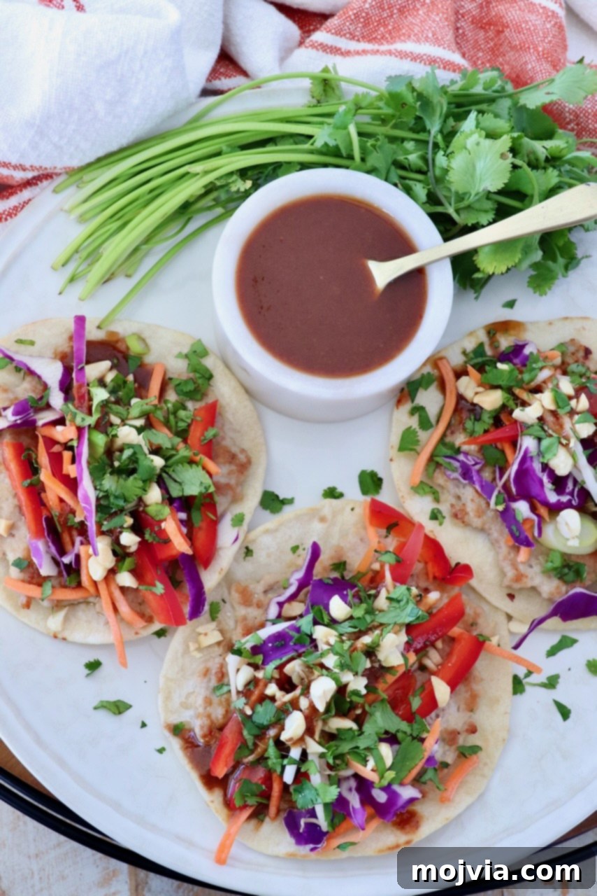 Pad Thai Tacos 8 Finished Chicken Pad Thai Tacos