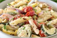 Creamy Boursin Pasta Primavera with Spring Vegetables