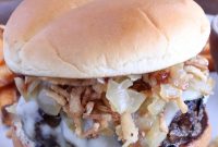 French Onion Burger Recipe with Caramelized Onions & Gruyère